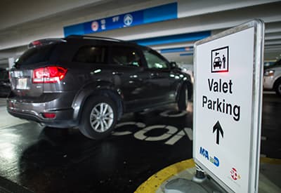 Valet parking for cars.